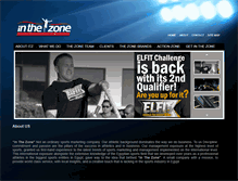 Tablet Screenshot of inthezone-sports.com